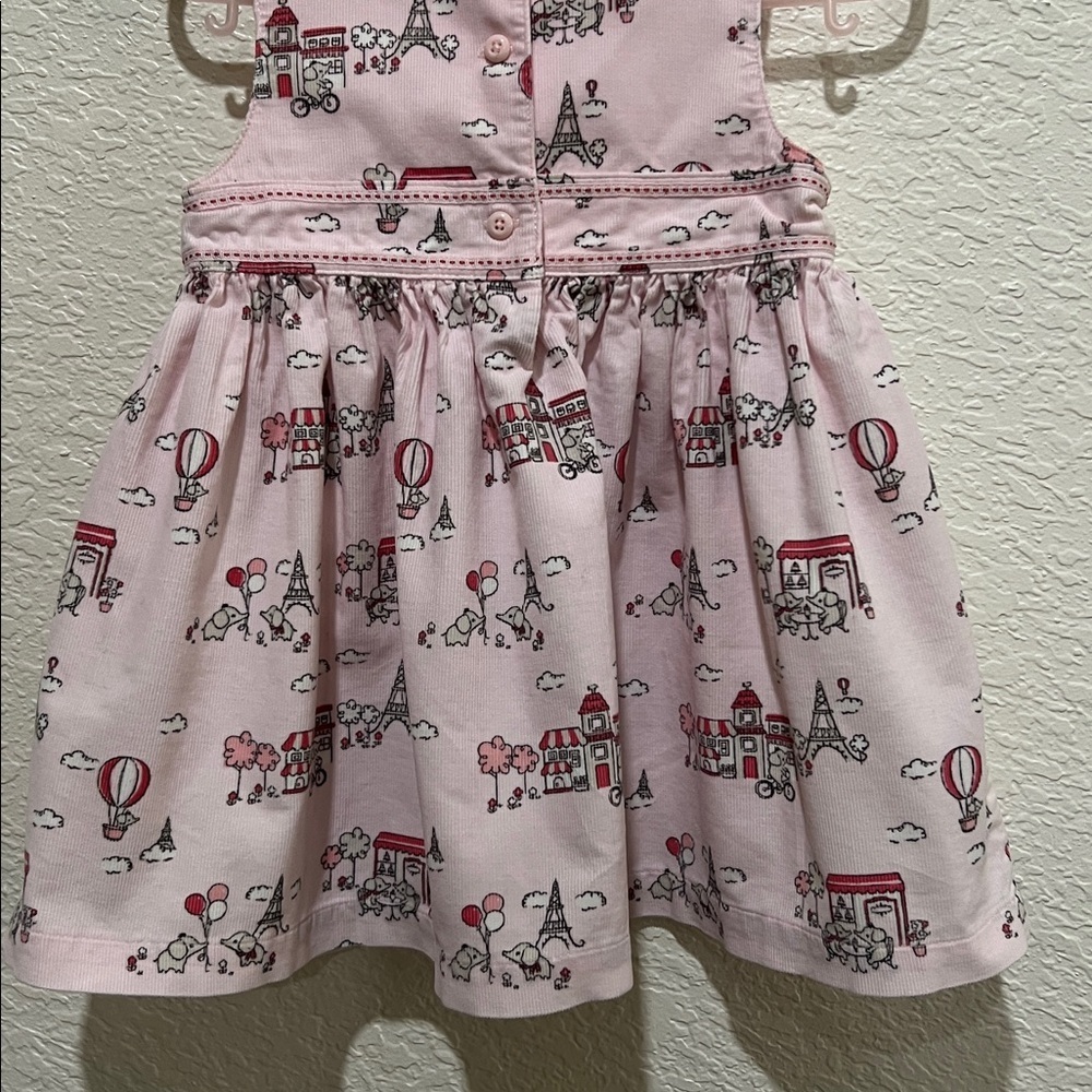 2009 vintage Gymboree Sweet Paris collection corduroy dress size 12-18M - Picture 5 of 7